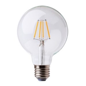 4Watt LED Filament Globe - Choose Base